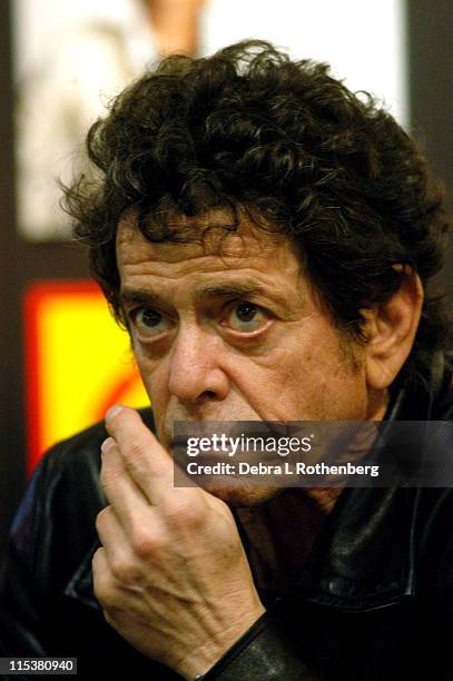 Lou Reed during Lou Reed In-Store Signing of "The Raven" and "NYC Man: the Collection" at Tower Records, Broadway and West 4th Street in New York...