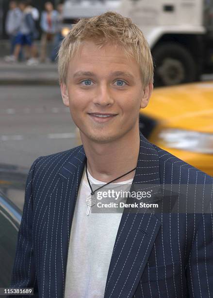 Anthony Fedorov of "American Idol" Season 4 during Anthony Fedorov and Tracy Morgan Arrive at "Fox & Friends" Studio - May 17, 2005 at "Fox &...