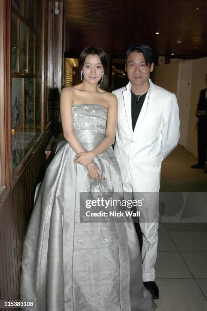 Kim Hee-Seon and Tony Leung Ka-fai during 2005 Cannes Film Festival - Empire Party in Cannes, France.