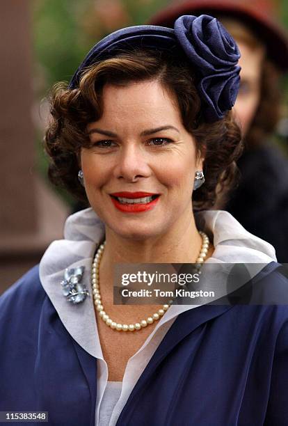 Marcia Gay Harden during On the set of "Mona Lisa Smile" - November 6, 2002 at Brooklyn in New York City, New York, United States.