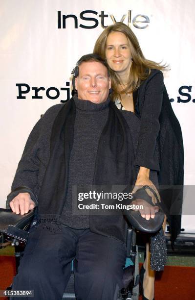 Christopher Reeve and wife Dana during Project A.L.S. 5th Annual New York City Gala "Tomorrow is Tonight" Benefit at Roseland in New York City, New...
