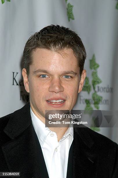 Matt Damon during First Annual Kenny Gordon Foundation Benefit Screening of the Miramax Film "Confessions of a Dangerous Mind" in New York City, New...