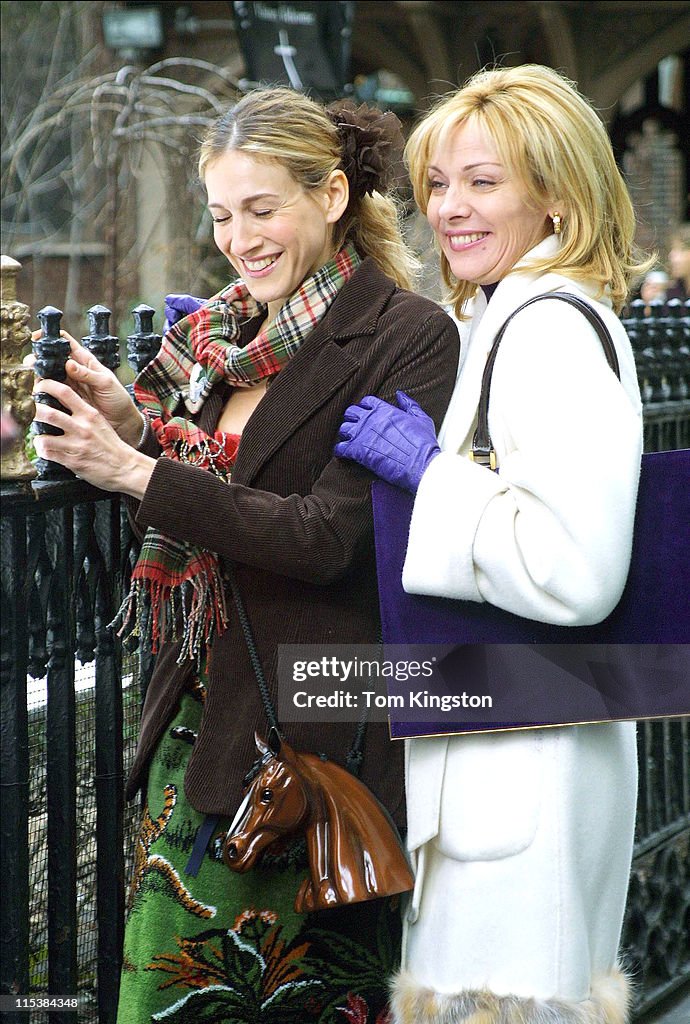 Filming "Sex and the City" on March 15,2001
