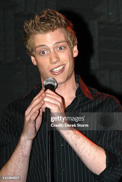 Barrett Foa of "Avenue Q" during The Leading Men Concert at Joe's Pub to Benefit Broadway Cares - May 30, 2005 at Joe's Pub in New York City, New...