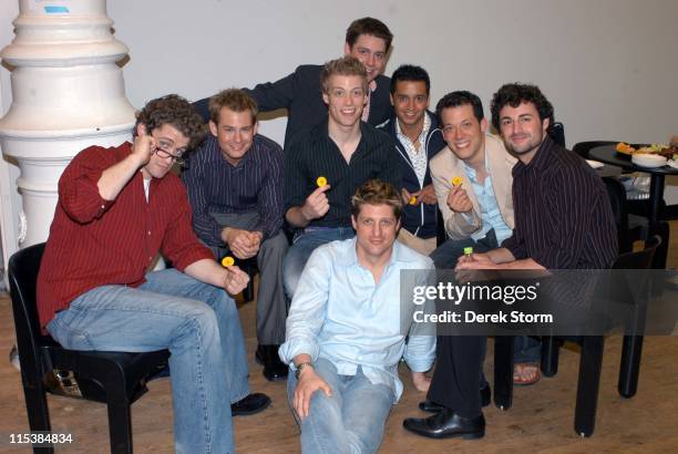 Matthew Morrison, Chad Kimball, Barrett Foa, Ben Strothmann, Jai Rodriguez, John Tartaglia, Max von Essen, & Christopher Sieber