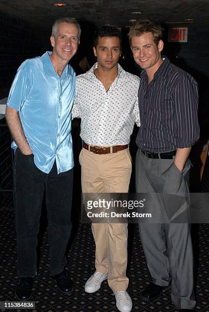 Tom Andersen, Jai Rodriguez, & Chad Kimball during The Leading Men Concert at Joe's Pub to Benefit Broadway Cares - May 30, 2005 at Joe's Pub in New...