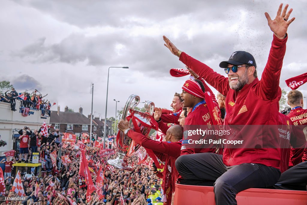 Liverpool Parade to Celebrate Winning UEFA Champions League