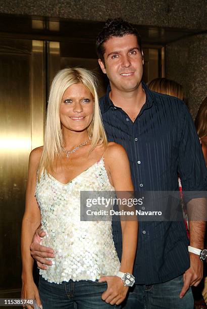 Lizzie Grubman and Chris Stern during Olympus Fashion Week Spring 2006 - Baby Phat - Arrivals at Radio City Music Hall in New York City, New York,...