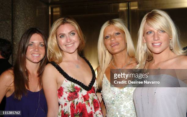 Lizzie Grubman and the PoweR Girls during Olympus Fashion Week Spring 2006 - Baby Phat - Arrivals at Radio City Music Hall in New York City, New...
