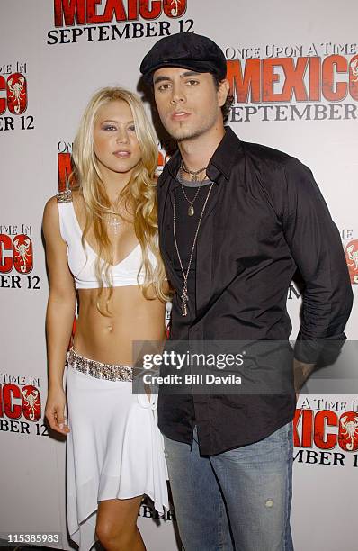 Anna Kournikova and Enrique Iglesias during "Once Upon A Time In Mexico" New York Premiere at Loews Lincoln Square in New York City, New York, United...