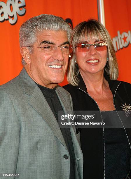 Frank Vincent and wife Katherine during HBO's "Entourage" Season 2 New York City Premiere - Arrivals at The Tent at Lincoln Center in New York City,...
