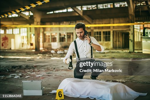 Police Inquiry Crime Scene Investigation High-Res Stock Photo - Getty Images
