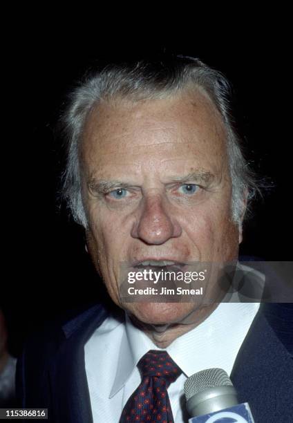 Billy Graham during Billy Graham Honored with a Star on the Hollywood Walk of Fame at 6901 Hollywood Blvd. In Hollywood, California, United States.