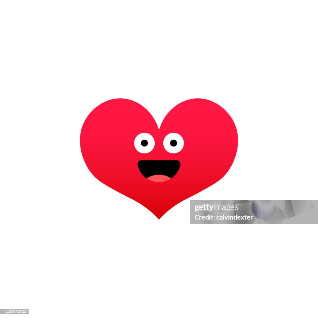 Emoticon heart shape