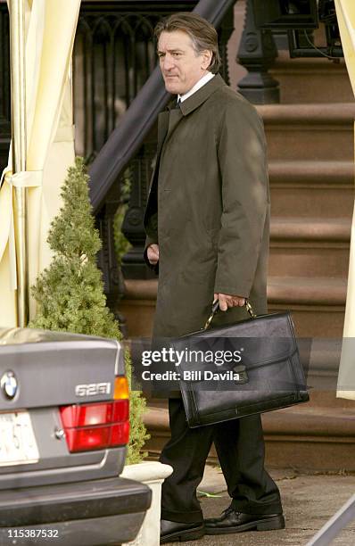 Robert De Niro during Robert DeNiro Filming "Code Blue" at Brooklyn New York in Brooklyn, New York, United States.