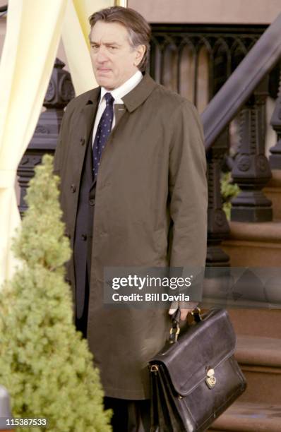 Robert De Niro during Robert DeNiro Filming "Code Blue" at Brooklyn New York in Brooklyn, New York, United States.