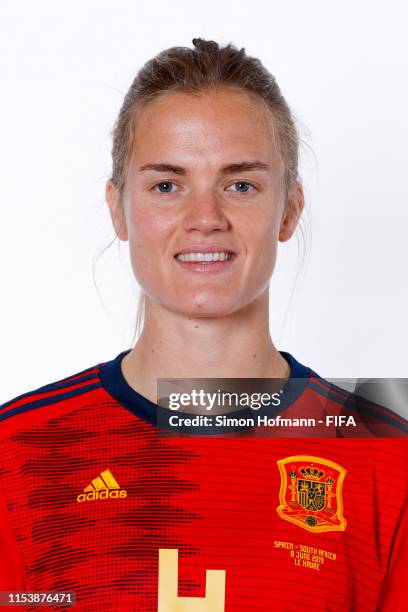 Irene Paredes of Spain of Spain poses for a portrait during the official FIFA Women's World Cup 2019 portrait session at Hotel Barriere Le Normandy...