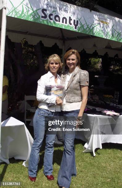 Cheryl Hines and Brenda Strong during W Hollywood Yard Sale Presented by W Magazine and Guess to Benefit Clothes Off Our Back in Brentwood,...
