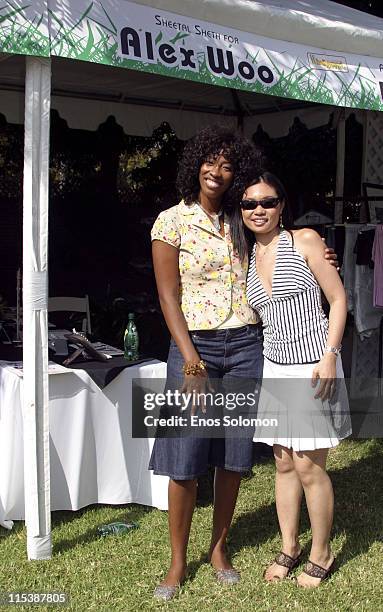 Shondrella Avery and Alex Woo during W Hollywood Yard Sale Presented by W Magazine and Guess to Benefit Clothes Off Our Back in Brentwood,...