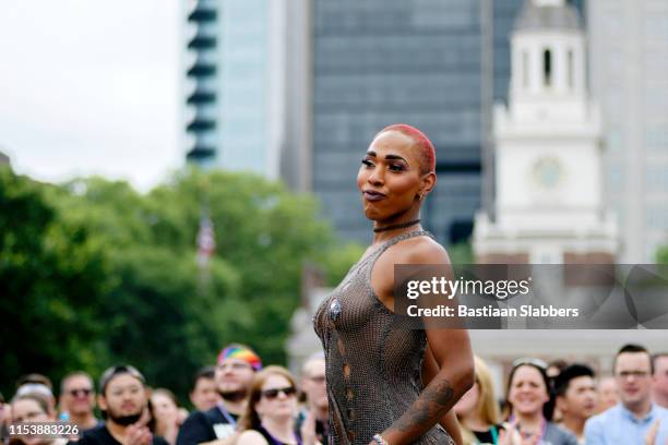 annual philly pride parade - pride parade in philadelphia stock pictures, royalty-free photos & images