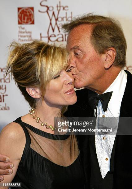 Debby Boone and Pat Boone during So The World May Hear 2003 Awards Gala at Century Plaza Hotel in Century City, California, United States.