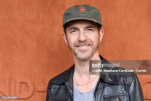 Singer Calogero attends the 2019 French Tennis Open - Day Eleven at Roland Garros on June 05, 2019 in Paris, France.