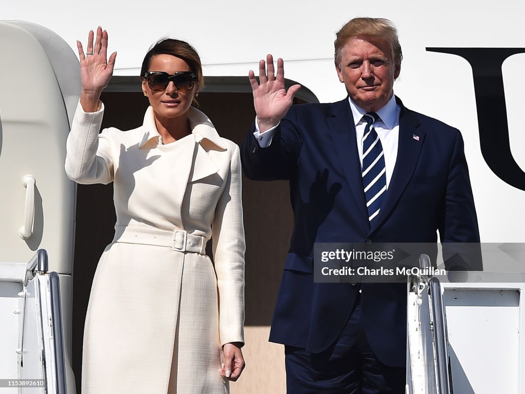 President Trump Arrives In Ireland Following UK State Visit