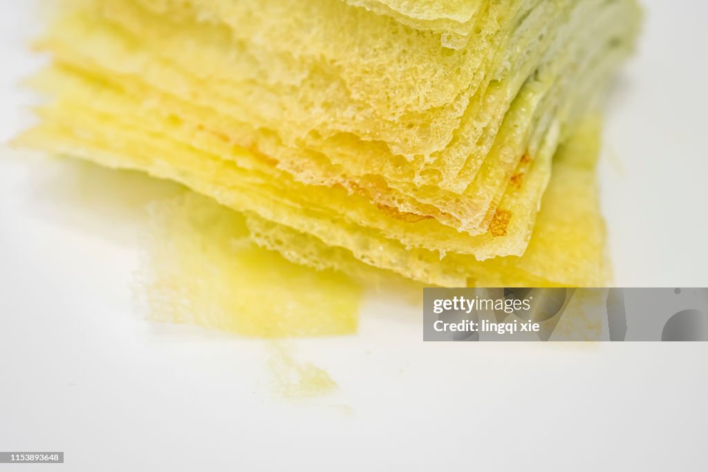 Thousand-Layer Cake Parts in High-end Restaurants