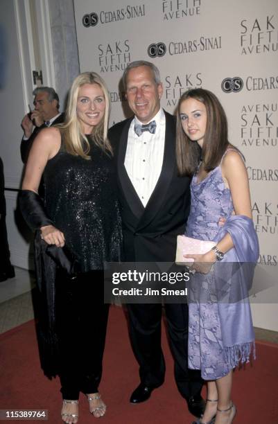 Steven Tisch and Family during Cedars Sinai's "Woman of Courage" Awards at Beverly Wilshire Hotel in Beverly Hills, California, United States.