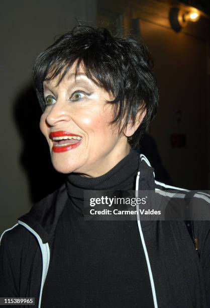 Chita Rivera during "Nine" Exits at The Eugene O'Neill Theatre in New York City, New York, United States.