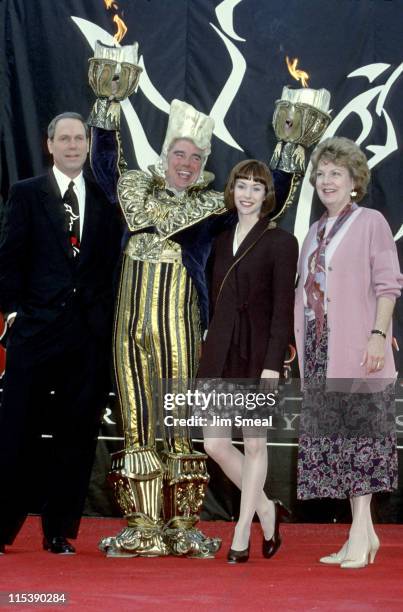 Michael Eisner, Gary Beach, Beth Fowler, and Susan Egan