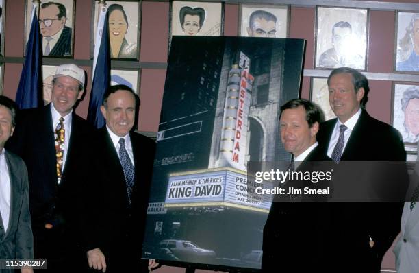 Michael Eisner, Rudolph Giuliani, Michael Ovitz and George Pataki