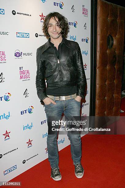 Alex Zane during 2005 BT Digital Music Awards - Arrivals at Hammersmith Palais in London, Great Britain.