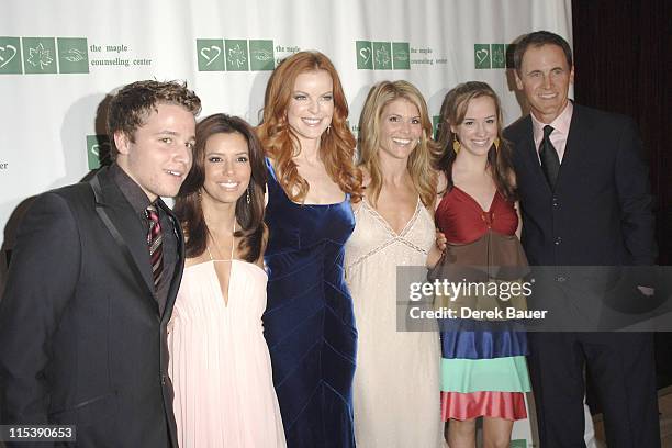 Shawn Pyfrom, Eva Longoria, Marcia Cross, Lori Loughlin, Andrea Bowen and Mark Moses