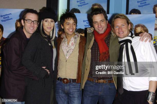 Cher , Ted Allen, Jai Rodriguez, Thom Filicia and Carson Kressley of "Queer Eye for the Straight Guy"