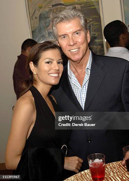 Christine Prado and Michael Buffer during "End Game" Los Angeles Premiere at The Academy of Motion Picture Arts and Sciences in Hollywood,...