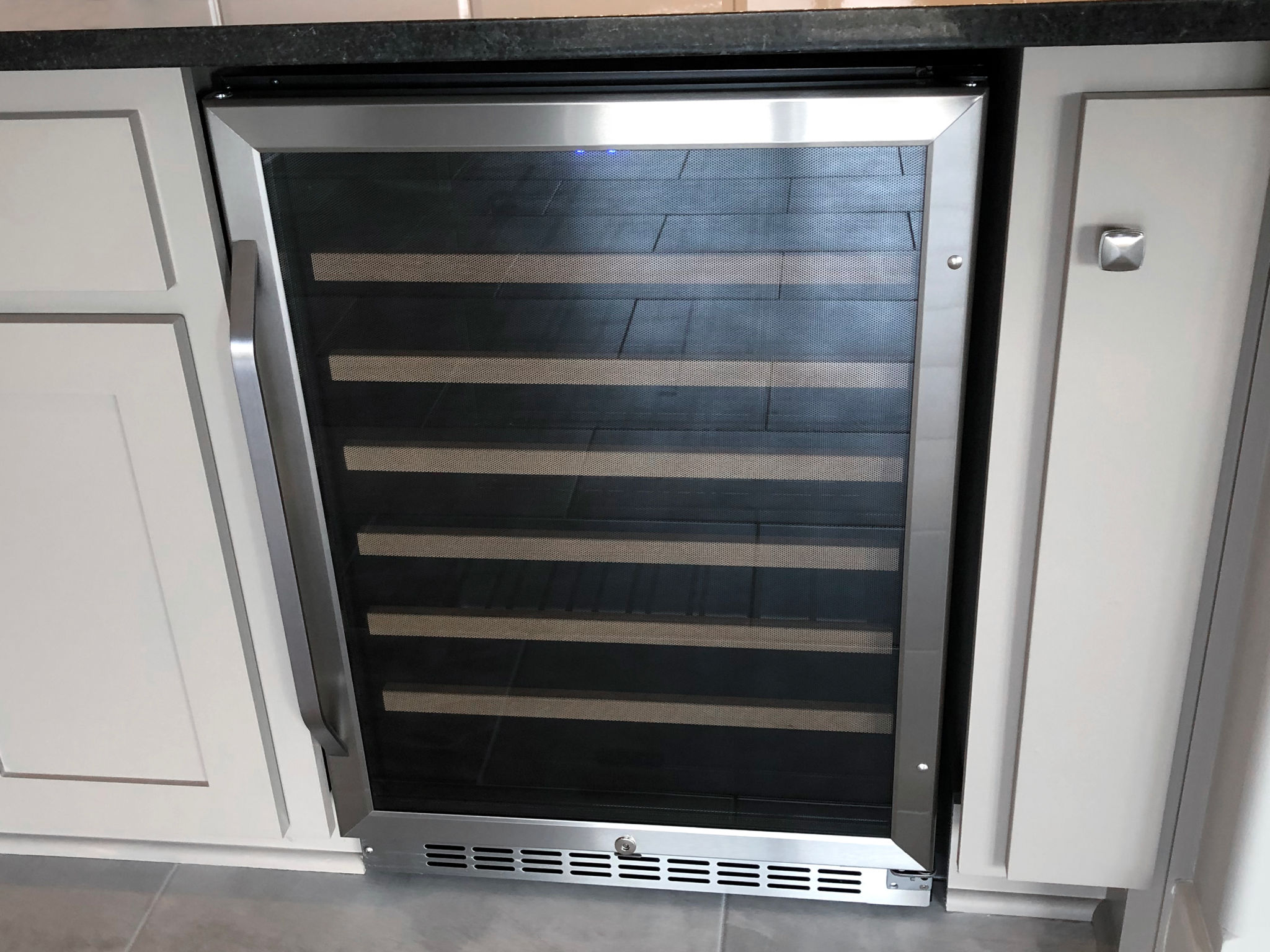 built-in wine fridge