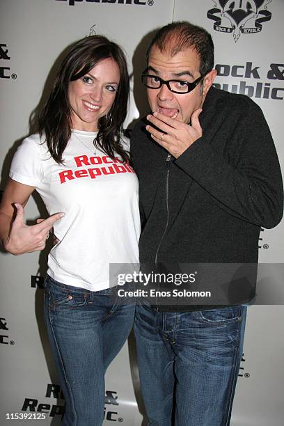 Aleks Syntek and Katherine Randolph during Rock & Republic Latin Grammy Gifting Suite - Day 2 - November 2, 2005 at Le Meridien Hotel, Beverly Hills...