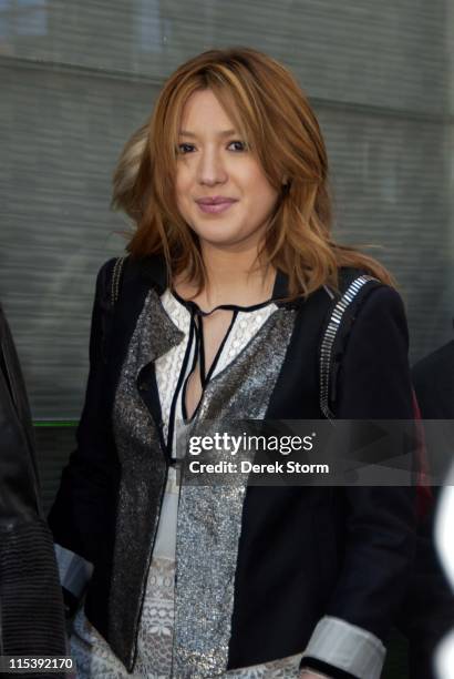 Michelle Branch during Carlos Santana & Michelle Branch perform on "Good Morning America" - November 3, 2005 at Time Square in New York City, New...