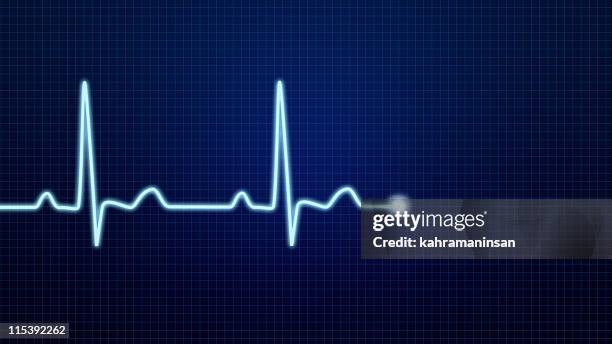 el ecg onda senoidal de impulsos - taking pulse fotografías e imágenes de stock