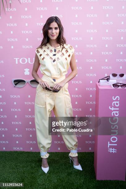 Sandra Gago presents the new collection of sunglasses by 'Tous' and 'De Rigo' at Hyatt Centric Gran Via on June 05, 2019 in Madrid, Spain.