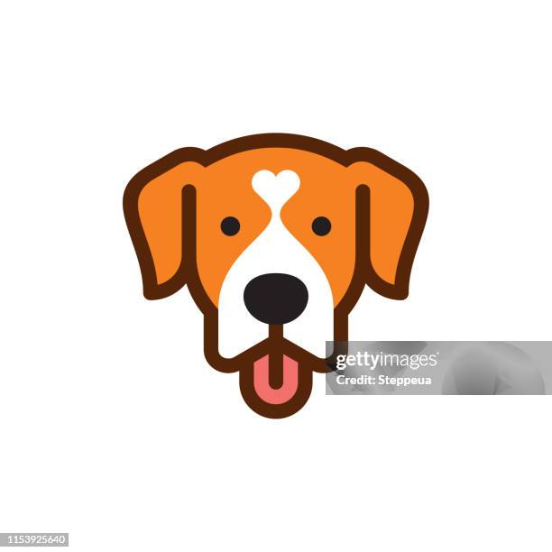 hundelogo - puppy stock-grafiken, -clipart, -cartoons und -symbole