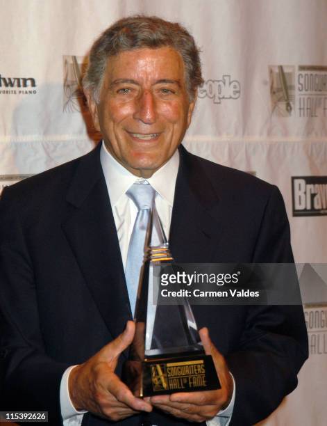 Tony Bennett during 34th Annual Songwriters Hall Of Fame Awards - Pressroom at Marriott Marquis in New York City, New York, United States.