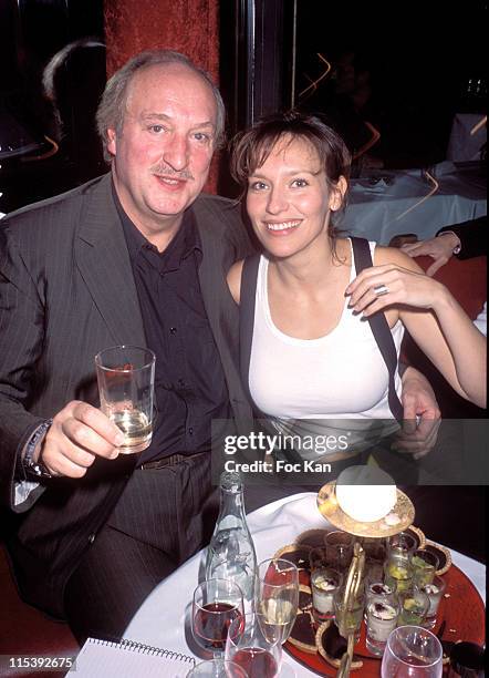 Bernard Farcy and Julie Debazac during Fabien Onteniente Hosts Party at Club de l'Etoile in Paris at Club de l'Etoile in Paris, France.