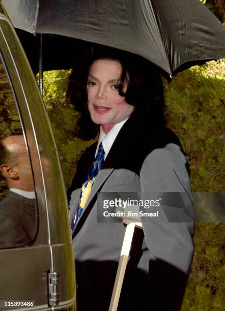 Michael Jackson during Michael Jackson Court Hearing - December 4, 2002 at Santa Barbara Court House in Santa Maria, California, United States.