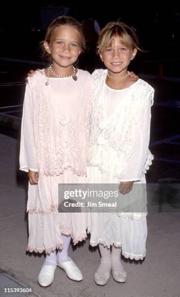 Mary-Kate Olsen and Ashley Olsen during ABC Fall 1994 Season Kick Off Cocktail Reception at Pacific Design Center in West Hollywood, California,...