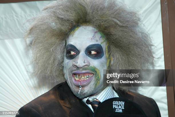 Dennis Rodman during Dennis Rodman Signs His Book "I Should be Dead by Now" at Borders in New York City - November 10, 2005 at Borders - Wall Street...