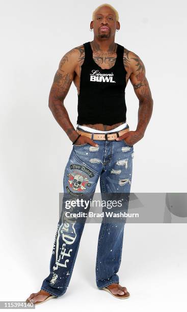 Dennis Rodman during Lingerie Bowl 2006 Photoshoot with Dennis Rodman and Jose Canseco at Lingerie Bowl 2006 Photoshoot in Long Beach, California,...