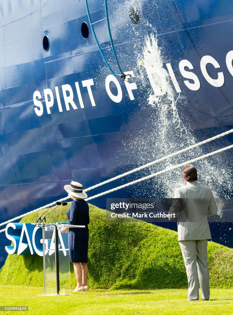 The Duchess Of Cornwall Names Saga's New Cruise Ship The "Spirit Of Discovery"