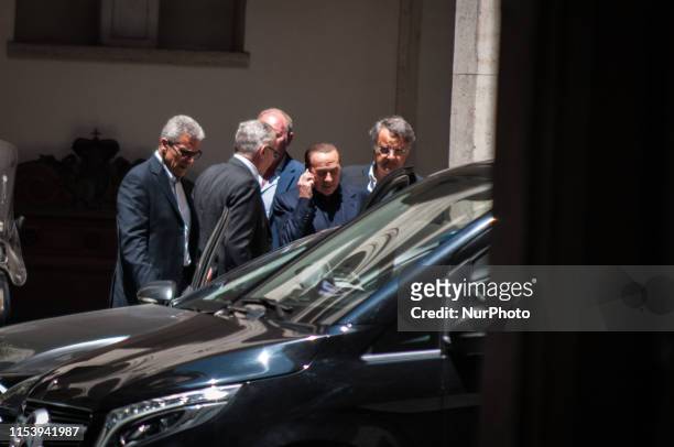 The coordinators of &quot;Forza Italia&quot; meet with Silvio Berlusconi in Rome on July 5, 2019 in Rome, Italy.